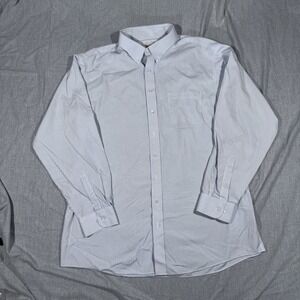 Roundtree & Yorke Gold Label Shirt Mens 18.5 Tall Non Iron Stripe Dress Button U